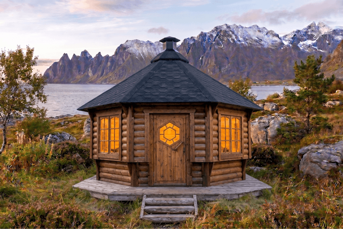 Grillhytte Dina 12 Royal - Buet vegg