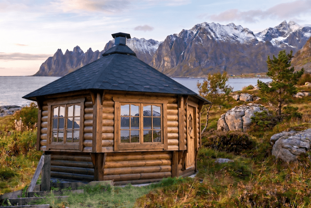 Grillhytte Dina 10 Royal - Buet vegg